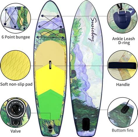 Tabla De Remo Inflable De Pies Pulgadas Pies Pulgadas Pies