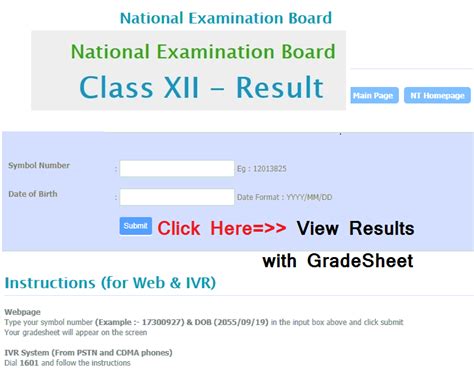 Class Result Check Neb Class Results Gradesheet