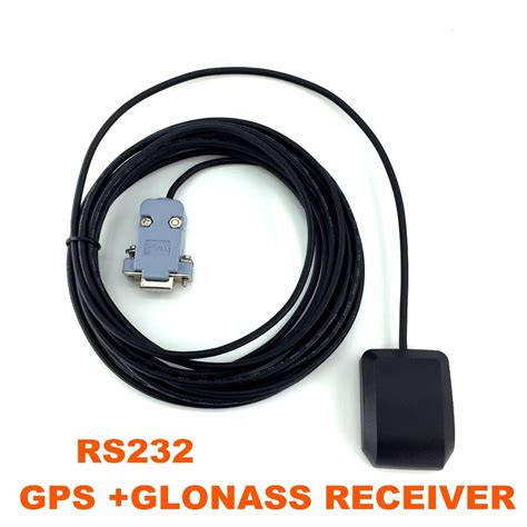 5v Rs232 Db9 Rs 232 Gps Glonass Receiver Dual Gnss Receiver Antenna