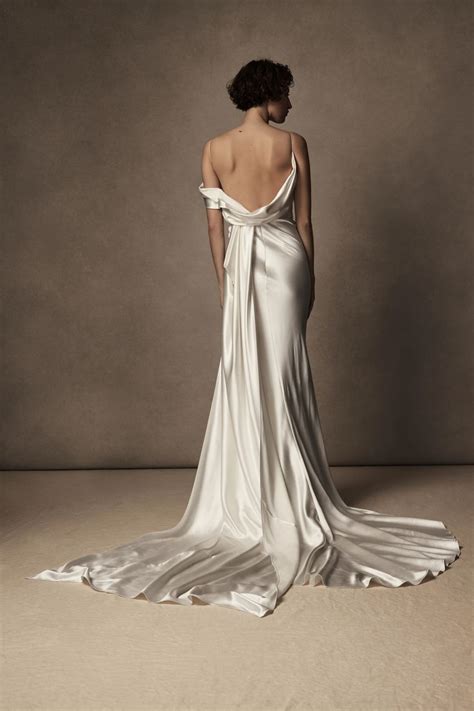 Danielle Frankel Hazel Wedding Dress Browns Bride Satin Mermaid