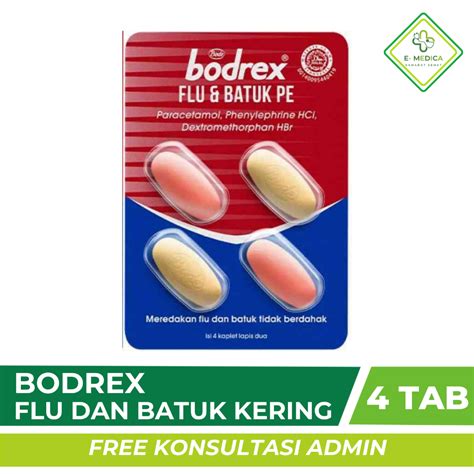 Jual Strip Tablet Bodrex Flu Dan Batuk Tidak Berdahak Pe