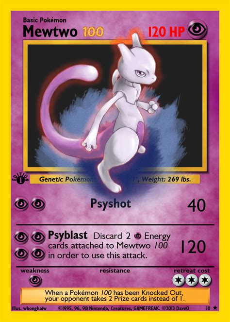 Mewtwo 100 Custom Pokemon Card by IAmTheDaveO on DeviantArt