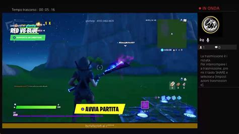 Fortnite Live Facciamo Cose Youtube