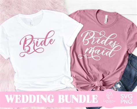 Wedding Svg Bundle Bachelorette Party Svg Bridal Party Svg Etsy