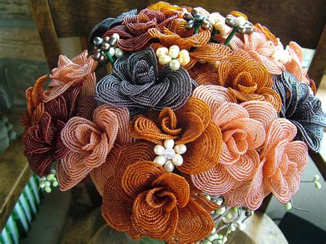 Very Tres Chic Handmade Wedding Bouquets In French Beaded Flowersvery