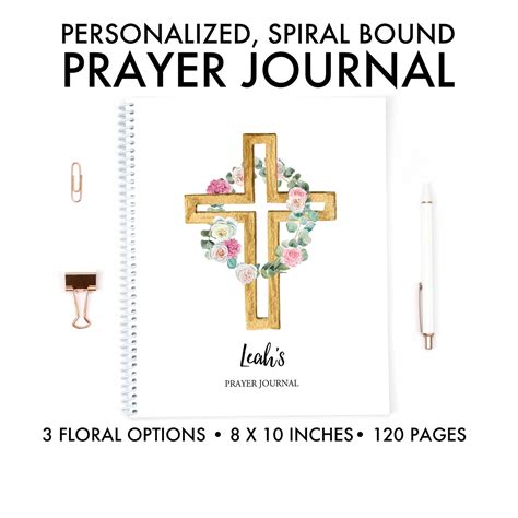 Personalized Prayer Journal Spiral Bound Book Devotional Etsy