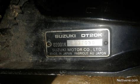 Suzuki DT20K Moottori Kontiolahti Nettivene