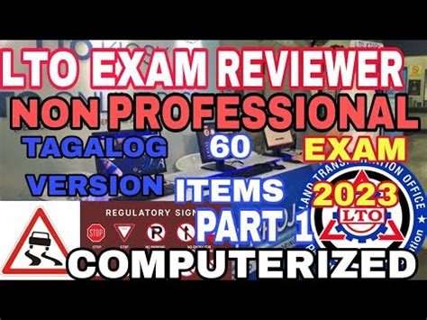 LTO NON PROFESSIONAL REVIEWER 2024 Reserve Reviewer Para Sa Non