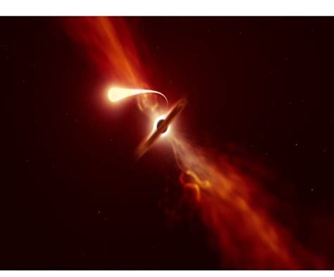 Exact Moment Of Supermassive Black Hole Devouring A Sun Sized Star