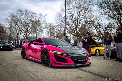 Pink Acura NSX At Thanksgiving Car Meet In Chicago BenLevy