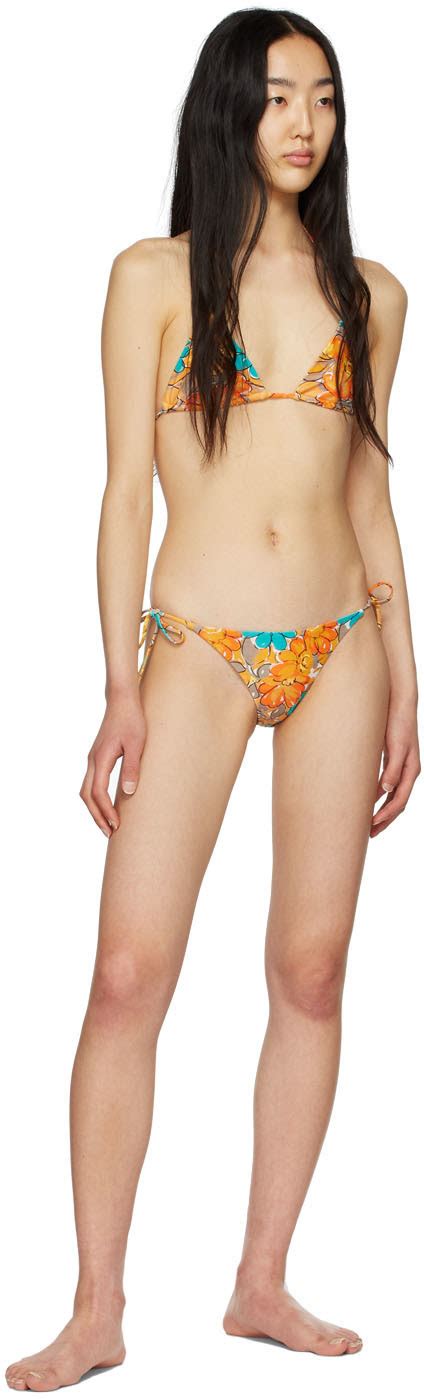 Miaou Orange Kauai Bikini Bottom Miaou