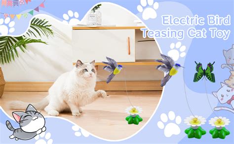 Amazon Yisquar Electric Bird Butterfly Teasing Cat Toy 2PCS