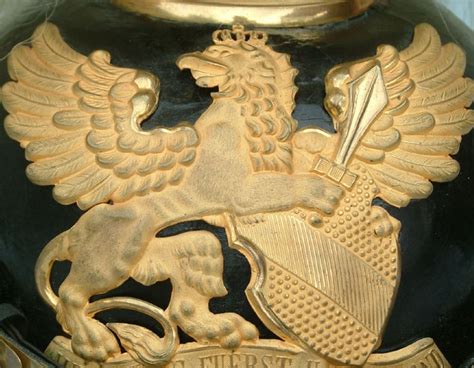 Baden Infantry Officers Parade Pickelhaube Lion Sculpture Militaria