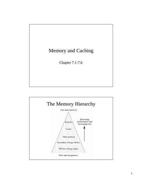 Pdf Memory And Caching Math Uaa Alaska Eduafkjm Cs Handouts