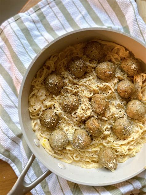 Trader Joes Creamy Meatball Pasta — The Hungry Hooker