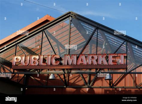 Granville Island Market Exterior High Resolution Stock Photography And