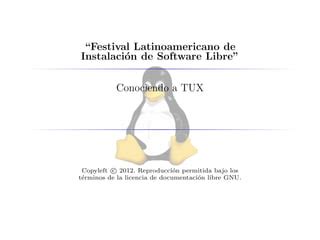 Conociendo A Tux PPT