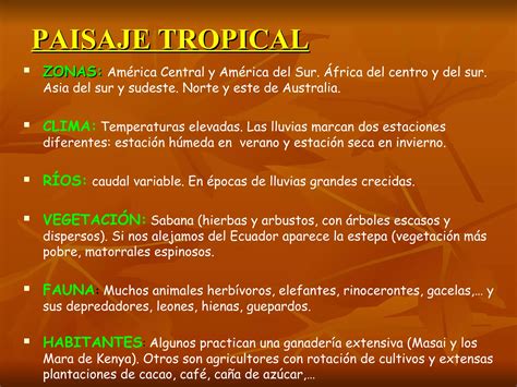 Tema Climas Y Paisajes De La Tierra Eso Ppt