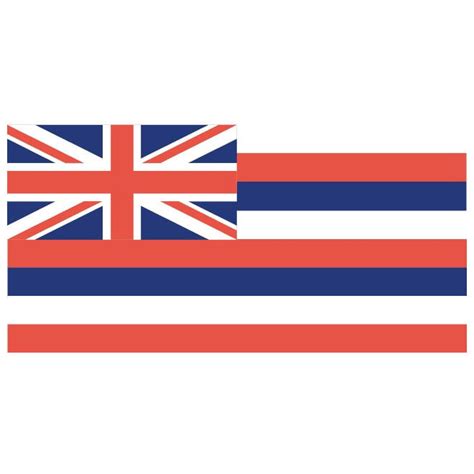 bandera de Hawaii Royalty Free Stock SVG Vector