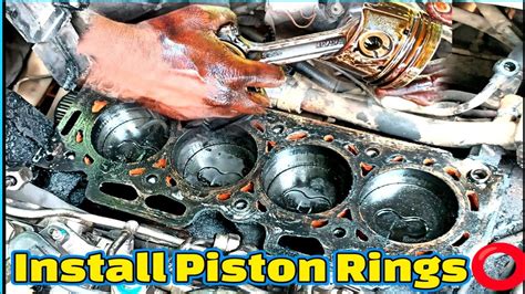 How To Install Piston Rings Tata Indica Vista इंजन बिना डाउन किऐ पिस्टन रिंग Install करे Youtube