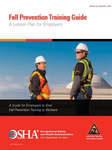 Osha Fall Protection Toolbox Talks And Trainer Guide Pdf Download