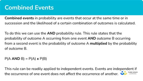 Combined Events Probability Gcse Maths Steps And Examples