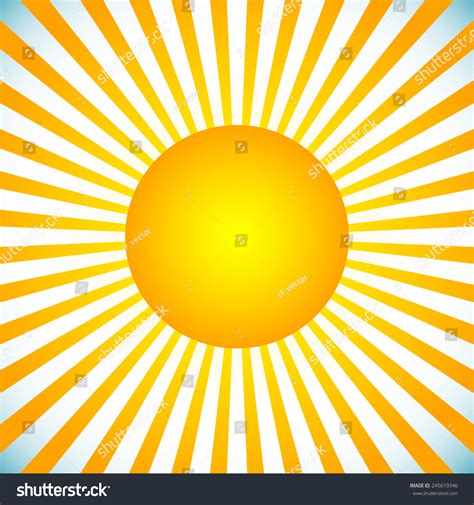 Vector Illustration Abstract Sun Radiating Lines Stock Vector 245619346