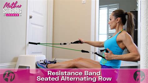 Resistance Band Seated Alternating Row Youtube