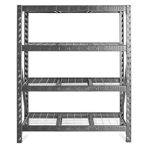 Gladiator 60-inch Heavy Duty Rack Shelving in Hammered Granite | The ...