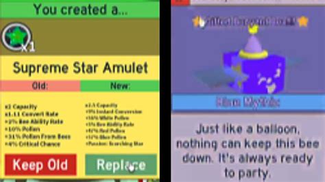 I Finally Obtain Supreme Star Amulet And It S Insanely Overpower Bee Swarm Simulator Youtube