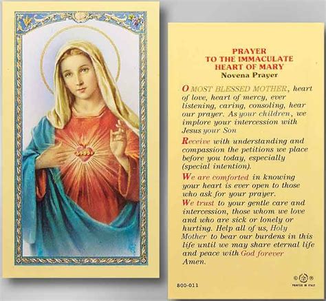 Immaculate Heart Of Mary Ta800011 Novena Novena Prayers Christian