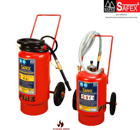 Safex DCP Dry Powder Trolley Mounted Fire Extinguisher Higher Capacity