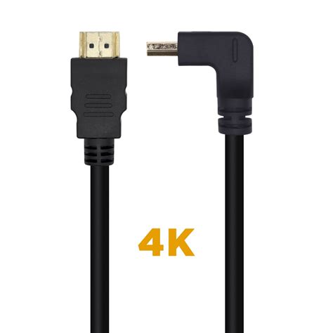 A Cable Hdmi V Acodado Premium Alta Velocidad Hec K