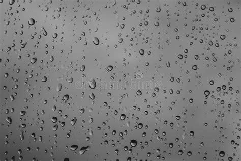 Fondo O Textura Tirada De Gotas De Agua En El Vidrio De La Ventana