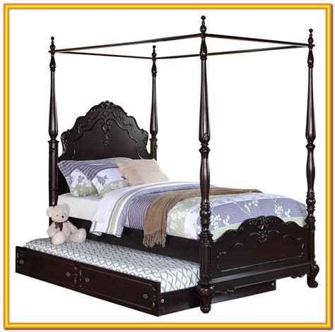 Full Size Canopy Bed With Trundle - Bedroom : Home Decorating Ideas # ...