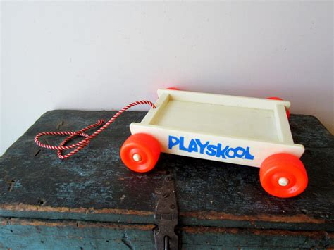 Vintage Playskool Wagon Playskool Pull Cart Playskool Wagon Etsy