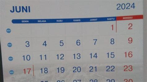 Daftar Tanggal Merah Kalender Juni 2024 Lengkap Dengan Cuti Bersama 18