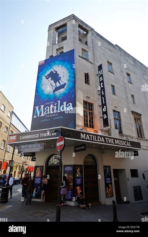 The Cambridge Theatre showing matilda the musical London England UK ...