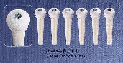 Bone/Ebony Bridge pins for Acoustic Guitar - Bone/Ebony Bridge pins for ...