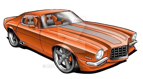 Pin By Warren Barrell On Car Art Camaro Car Drawings Automotive Artwork