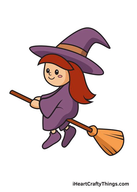 Witch Drawing — How To Draw A Witch Step By Step