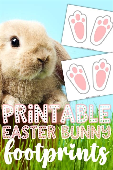 Free Printable Easter Bunny Footprints Life Is Sweeter By Design