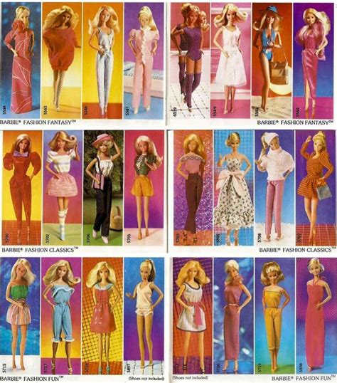 Mattel Booklet Page Showing Barbie Fashions Fantasy Classics And Fun In 2019 Vintage