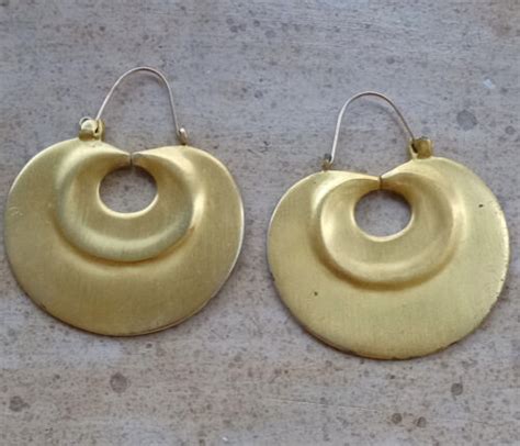 Mma Metropolitan Museum Of Art Vintage Hoop Earrings Gold Plated Circa