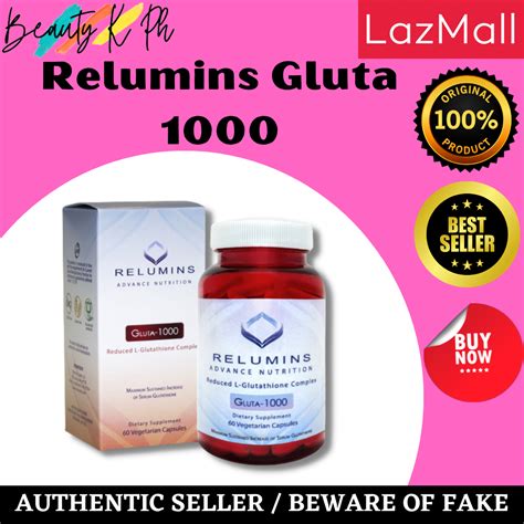 Relumins Gluta 1000 Glutathione 60 Capsules Lazada PH