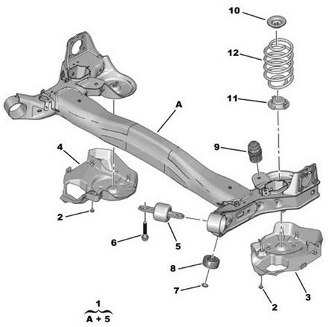 Схема подвески пежо 3008 фото
