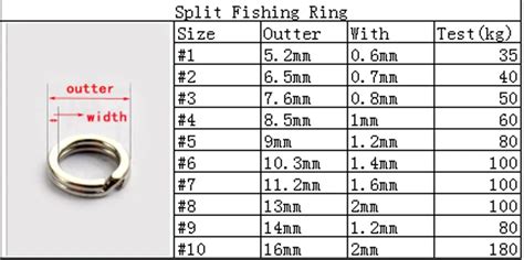 Oval Split Ring Size Chart - Chart Examples