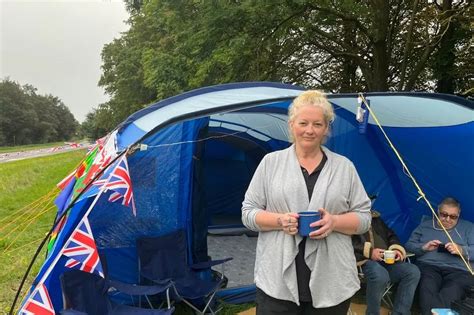 Protester Living In Tent Outside RAF Scampton For The Foreseeable In