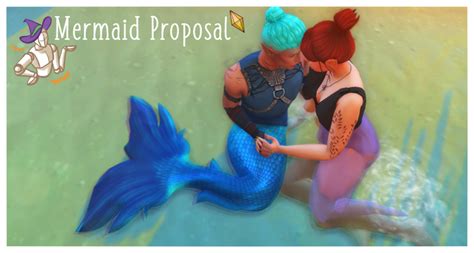 Mermaid Pose Sims 4 Mods Sims Cc Patreon Proposal Mermaids Poses Ts4 Cc Furniture