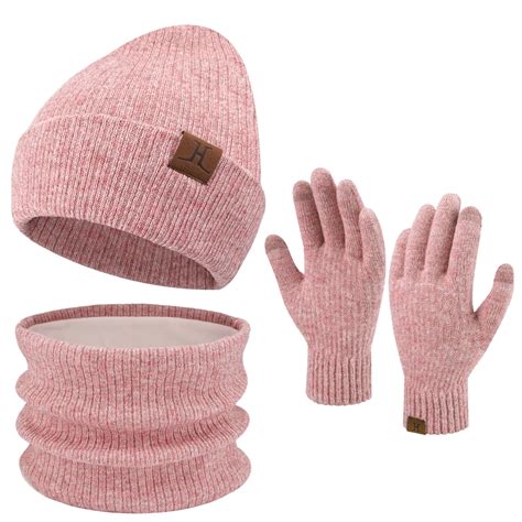 Fantastic Zone Womens Mens Winter Beanie Hats Neck Scarfs Touchscreen